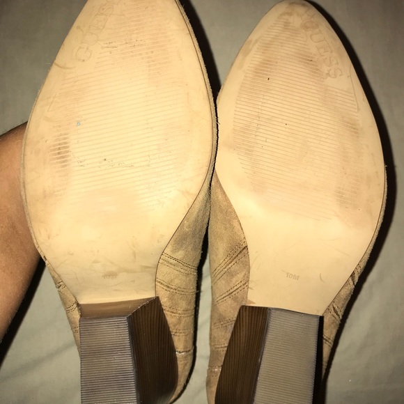 Brown Suede Guess Booties - Picture 2 of 6